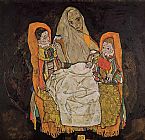 Egon Schiele Mother with Two Children painting